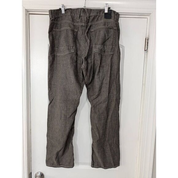 Agave Denim‎ Waterman Relaxed Straight 5 Pocket Jeans men's 35 brown - Picture 5 of 9